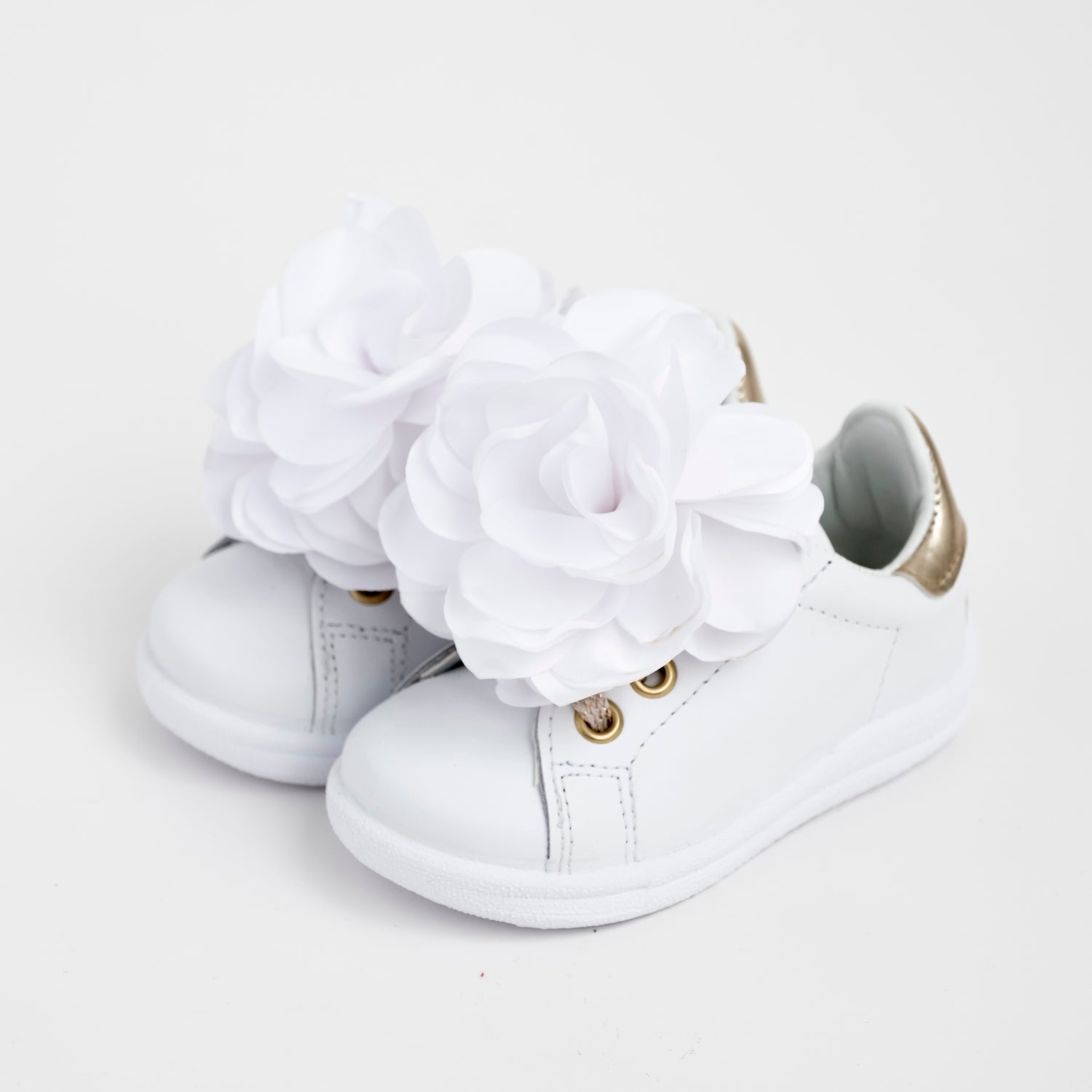 Sneakers baby con fiore