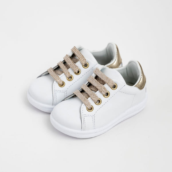 Sneakers baby con fiore