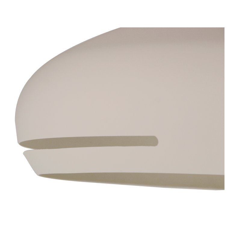 Chericoni Striscia Hanglamp Ø 45 cm, 1 lichts met E27 fitting, ontworpen in een tijdloze crèmekleur.