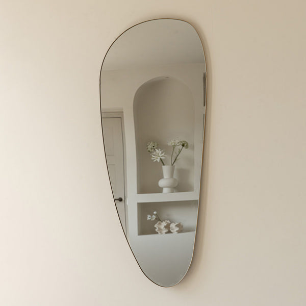 Wall Mirror Dean - Organic Shape - Asymmetrical - Mirror - 120cm - Gold