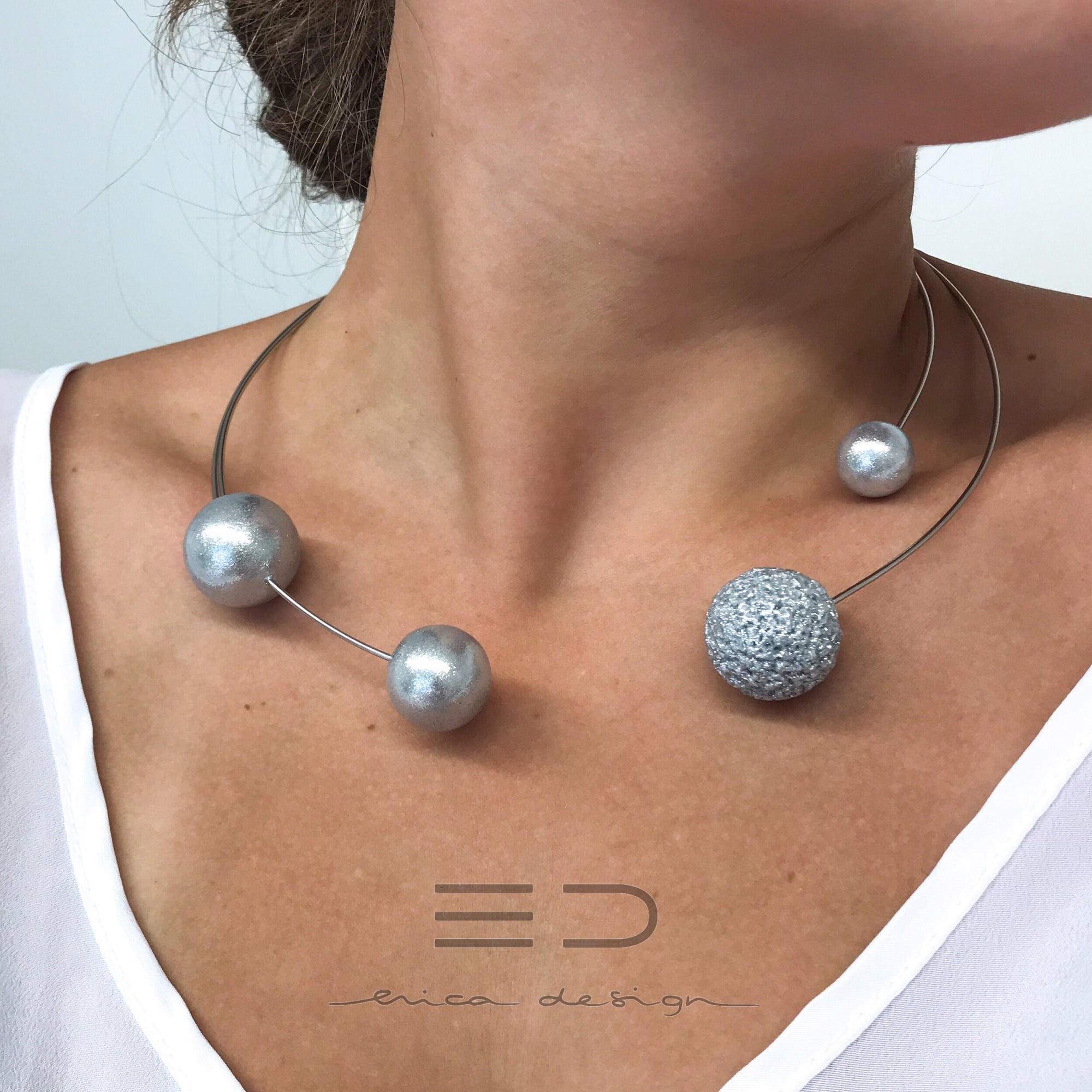 bulb . double | open necklace