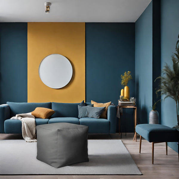 SOFT CUBE 42, Pouf Sacco in Cotone Sfoderabile 42x42 h42