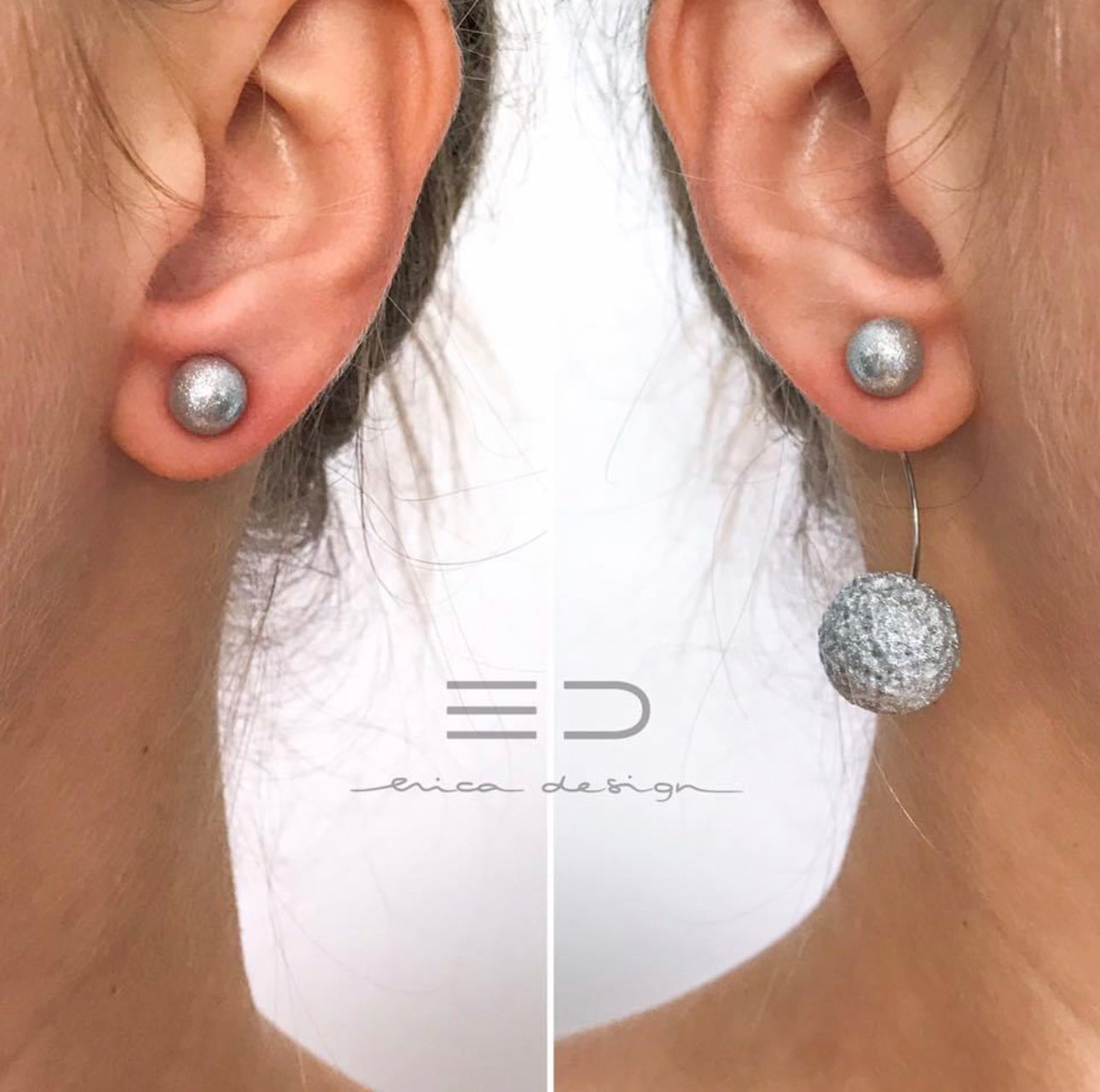 bulb | silver with texture