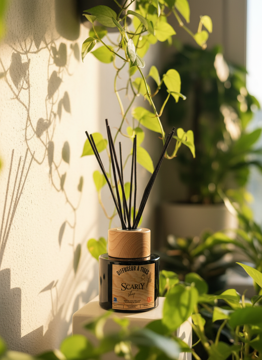 Diffuseur de parfum en roseau de 100 ml avec base de noix de coco - Fragrance Grasse Scarly Shop