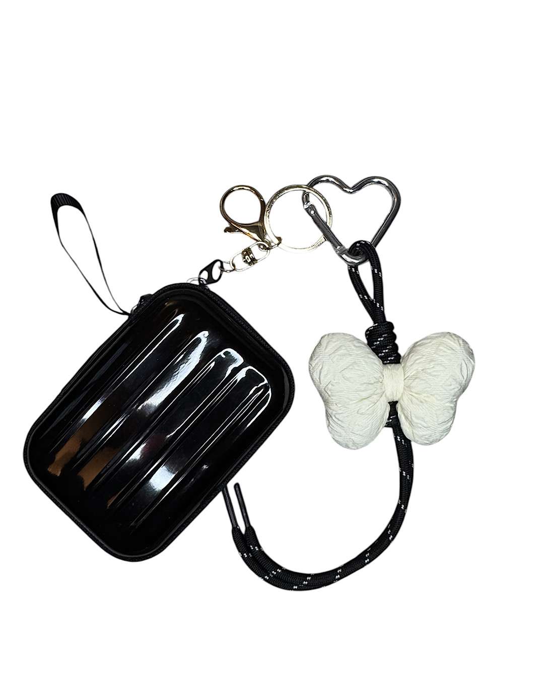 Black Suitcase Charm