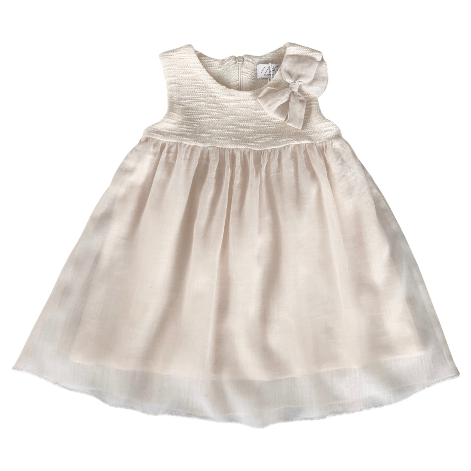 DRESS IN FLEECE AND ORGANZA