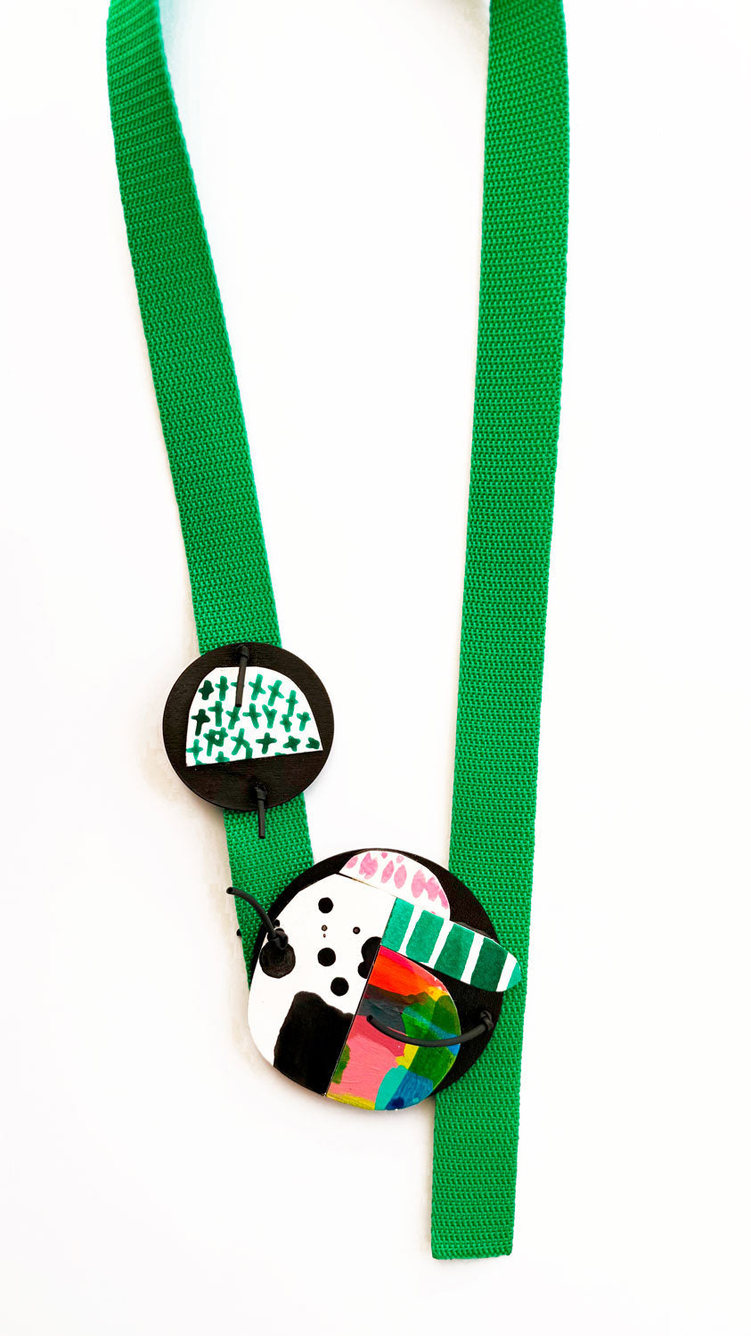 Necklace Green Square