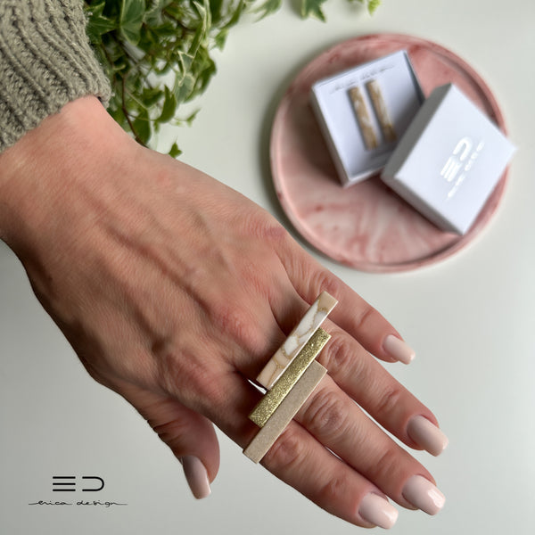 summertime marble | powdery gold | limited