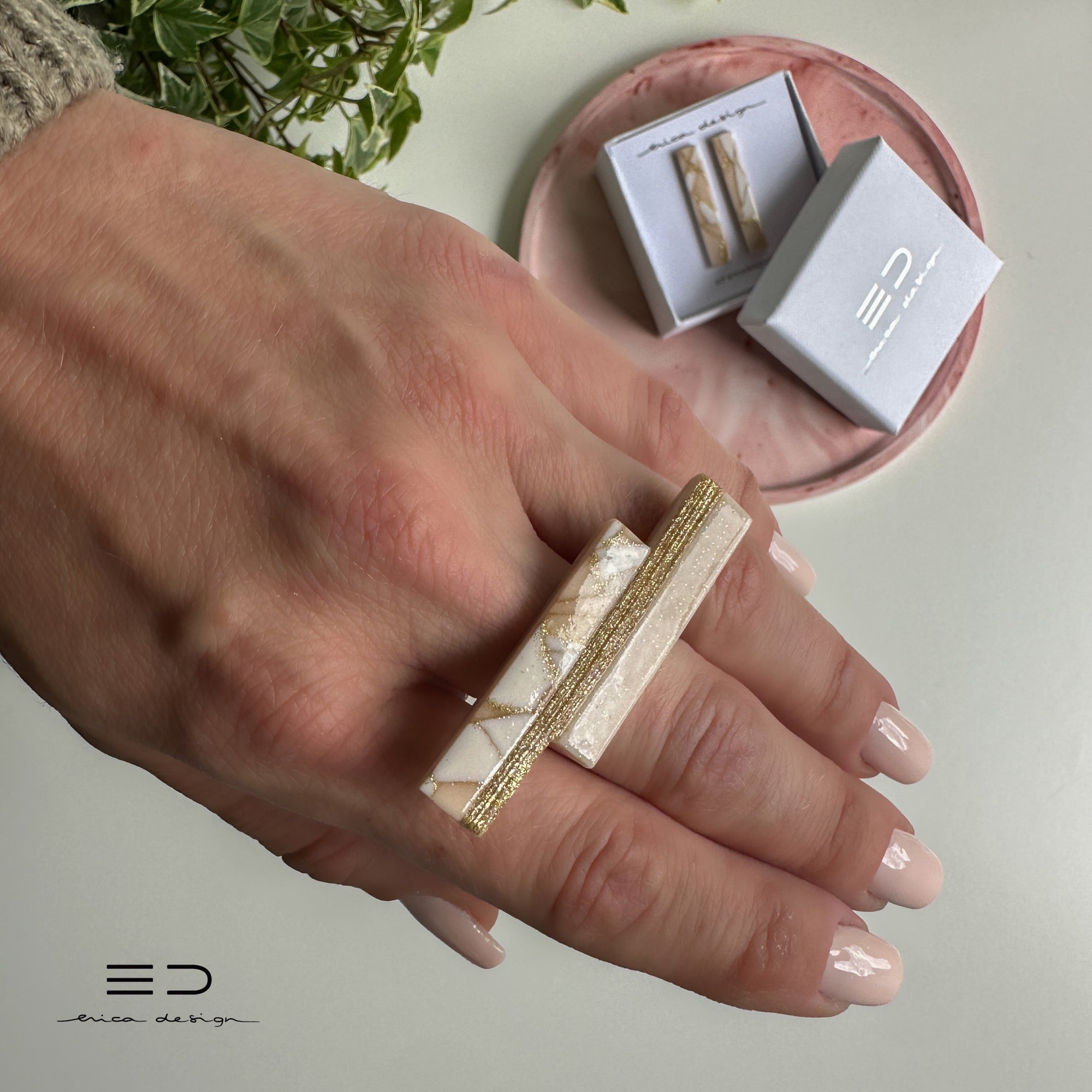 summertime marble | powdery gold | limited