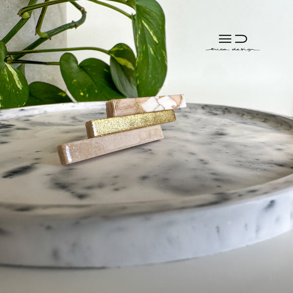 summertime marble | powdery gold | limited