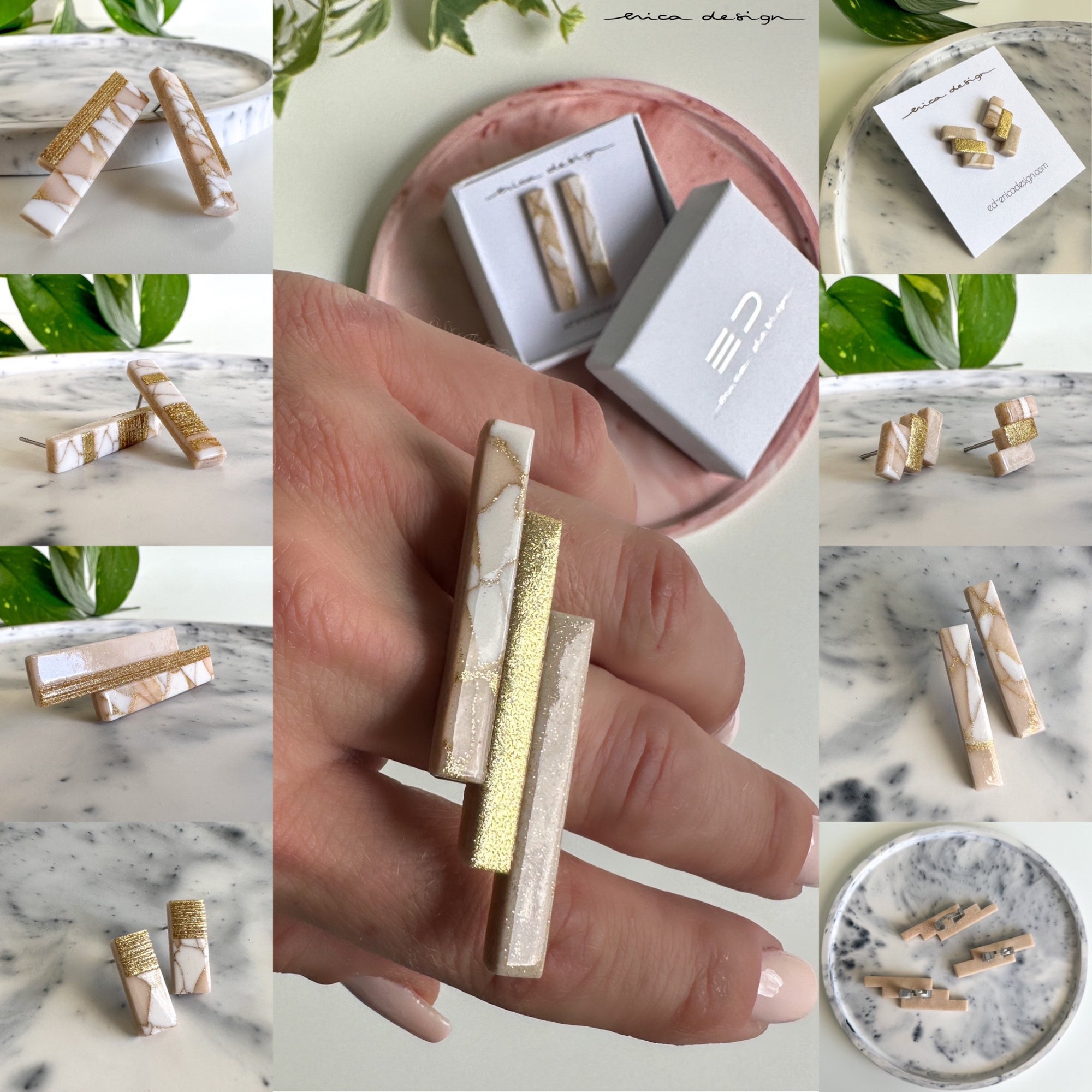 summertime marble | powdery gold | limited