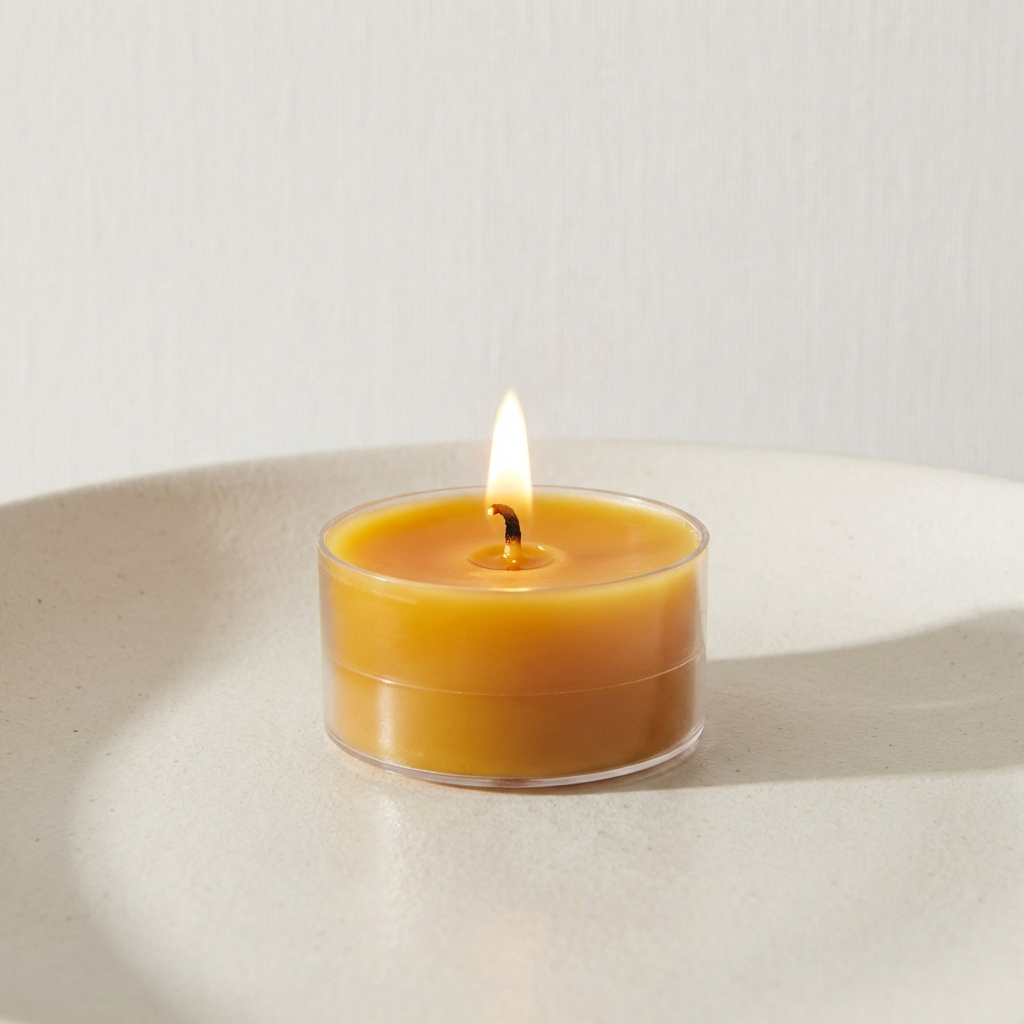 Set of small CocoBee beeswax tea candles