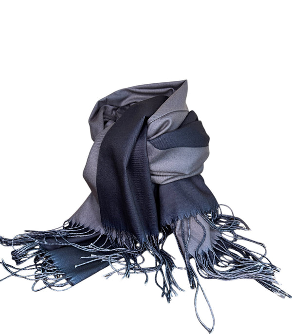 Stola Scarf Bicolore Blu e Denim