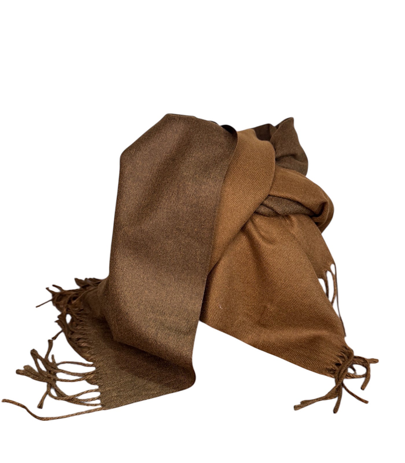 Two-Tone Brown Scarf Stole