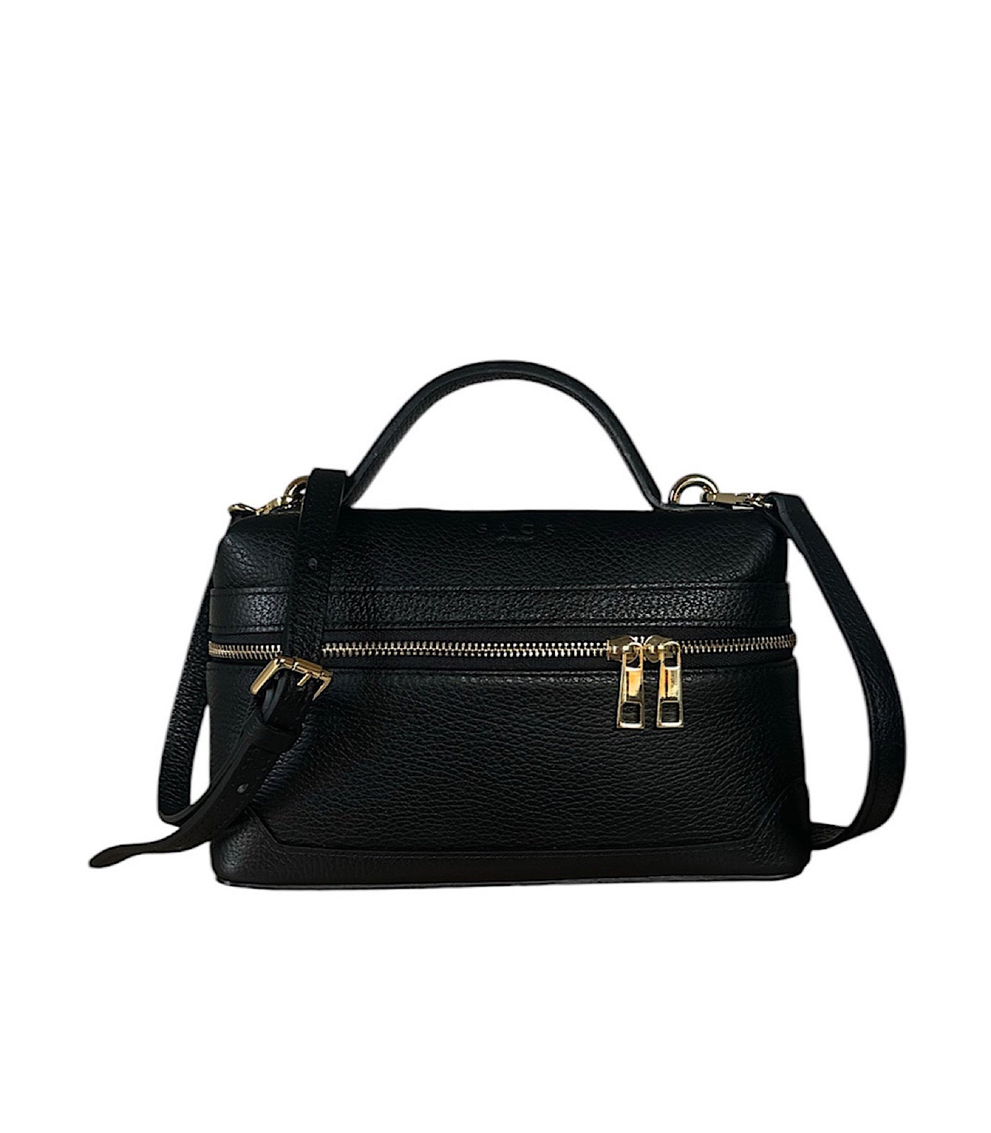 Collare Nero Bon Ton in Vera Pelle