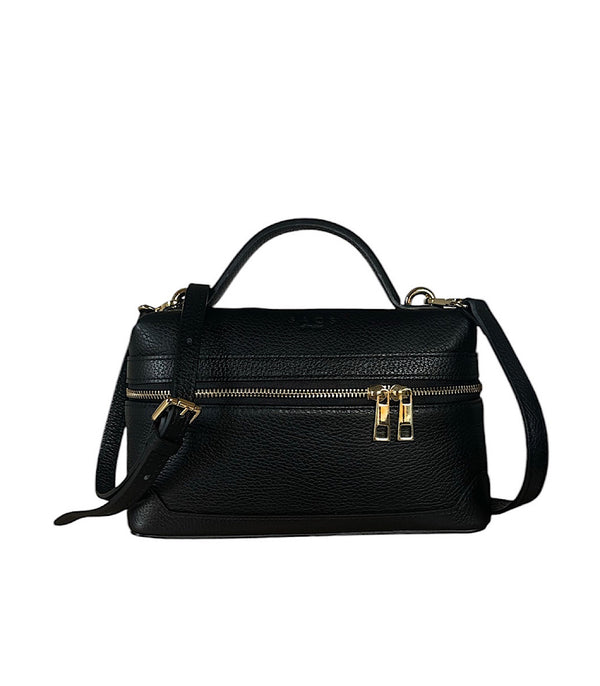 Collare Nero Bon Ton in Vera Pelle