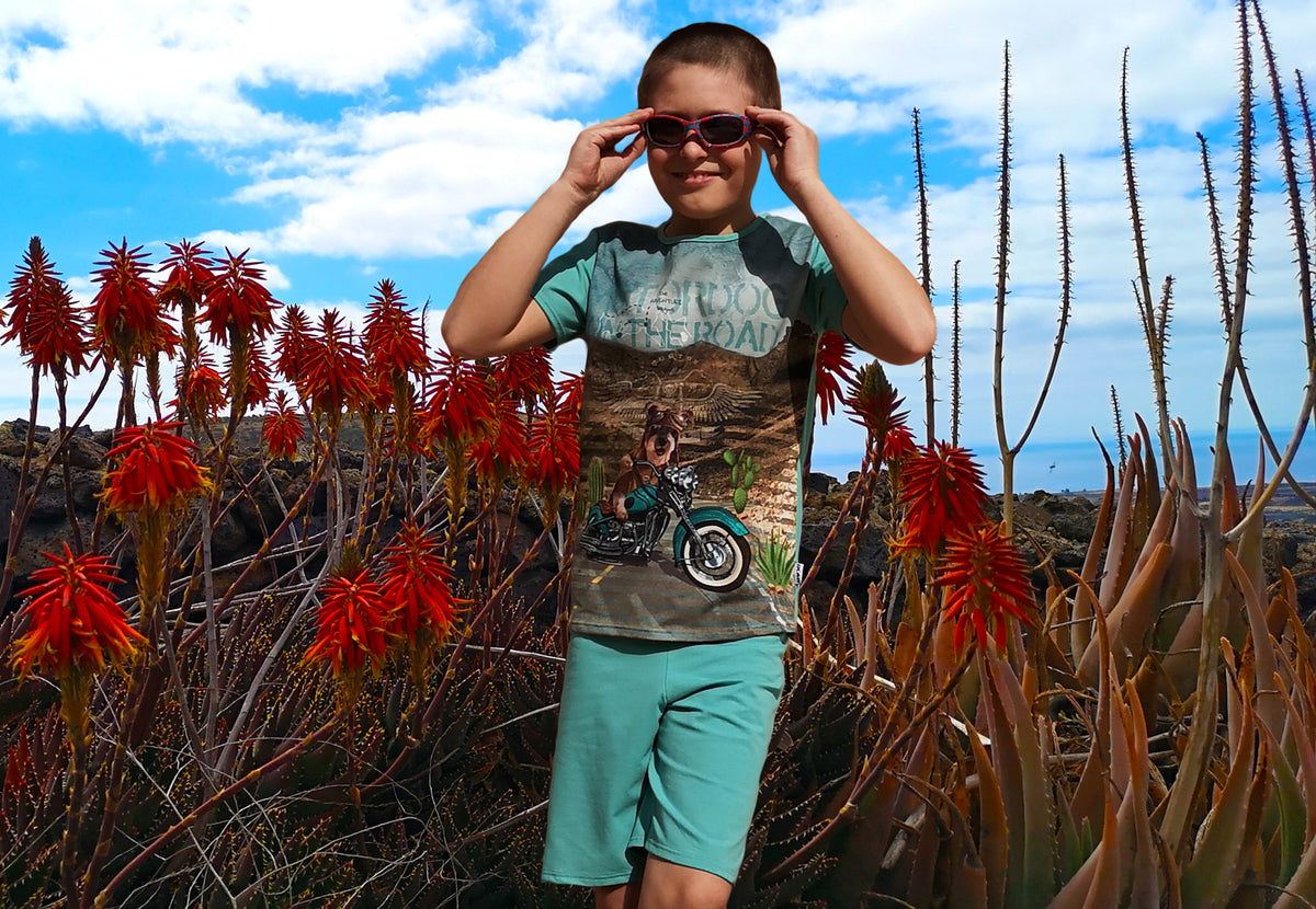Boys' T-shirt Motorcycle Lanzarote MotorDog