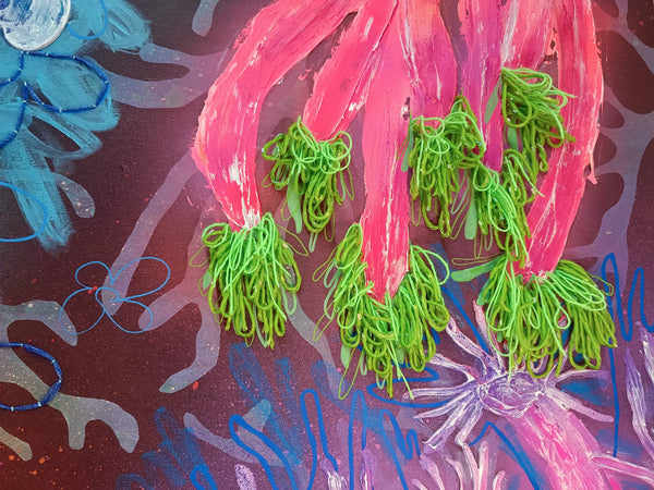 Electric corals IV original painting