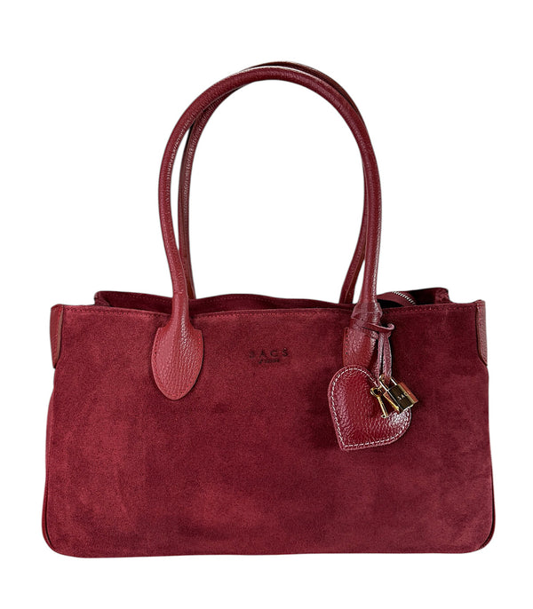 Cecilia Suede Bordo Bag