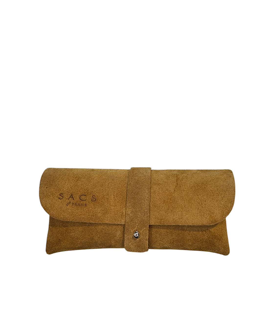 Cognac Suede Glasses Case