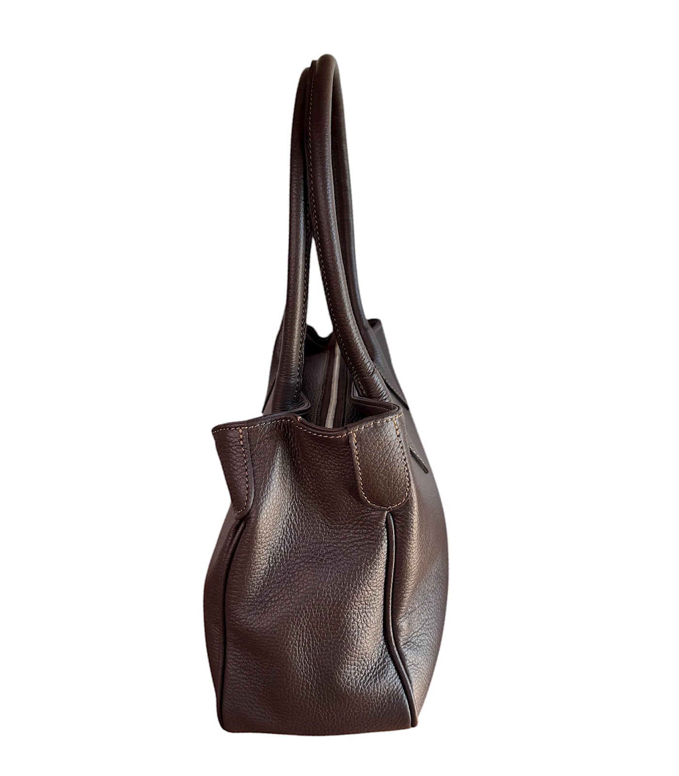 Cecilia Leather Bag in Moka Color