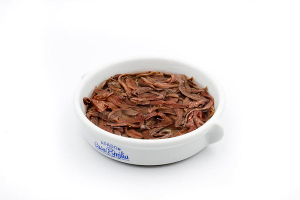 Lot of 6 jars 305 g. Anchovy pieces in olive oil - Fish from the Cantabrian Sea