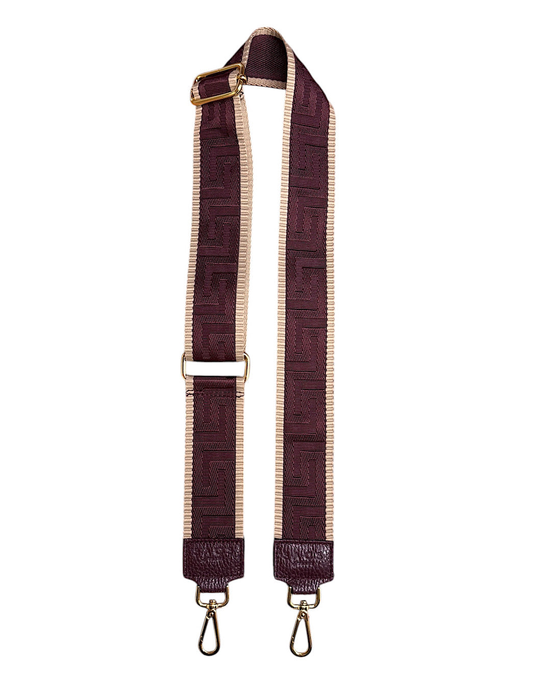 Wine Color Fabric Shoulder Strap