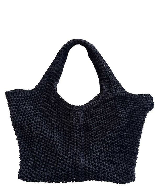 Black Mesh Beach Bag
