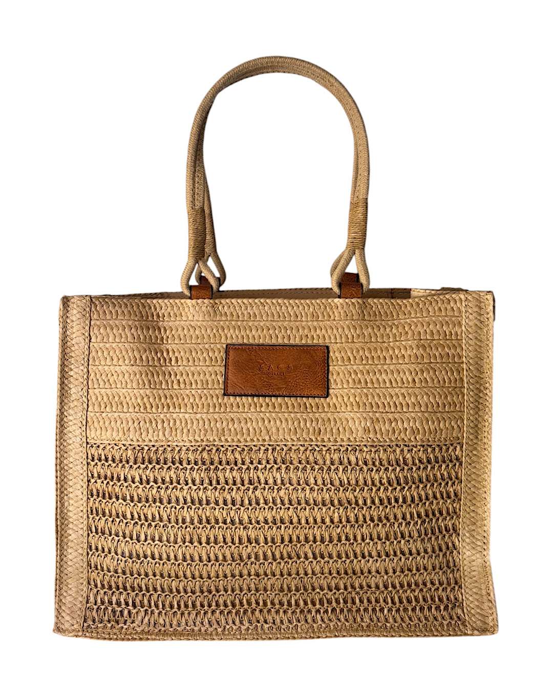 Borsa Mare Totem Raffia Col Corsa