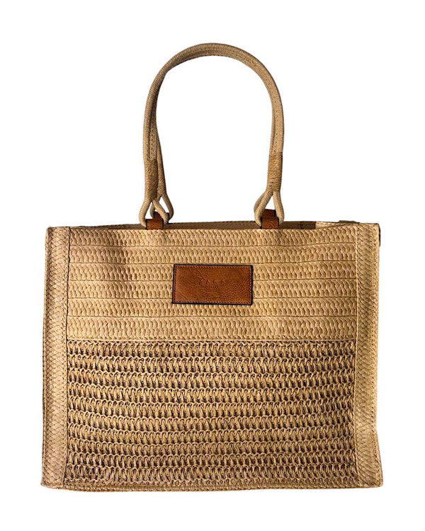 Totem Raffia Beach Bag Col Corsa