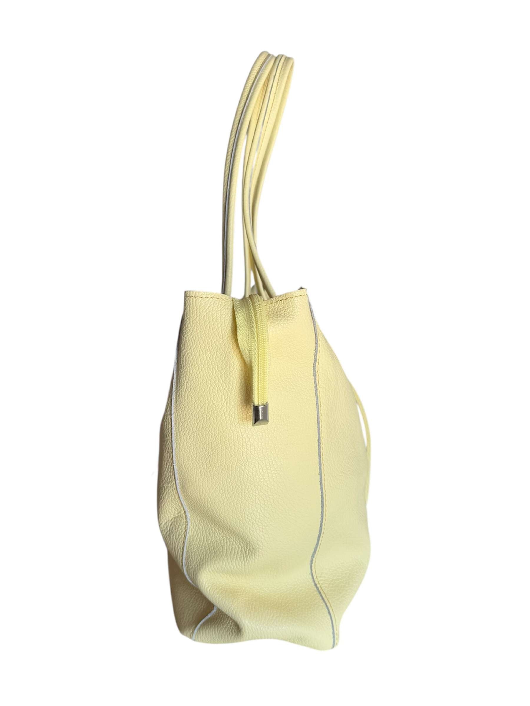 Flo Medium Suede Bag with Grapefruit Color