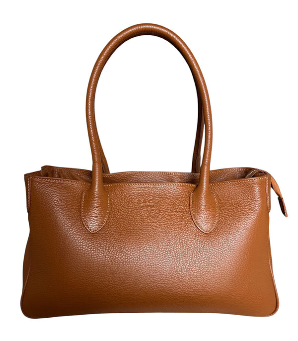 Cecilia Leather Bag with Leather Handle