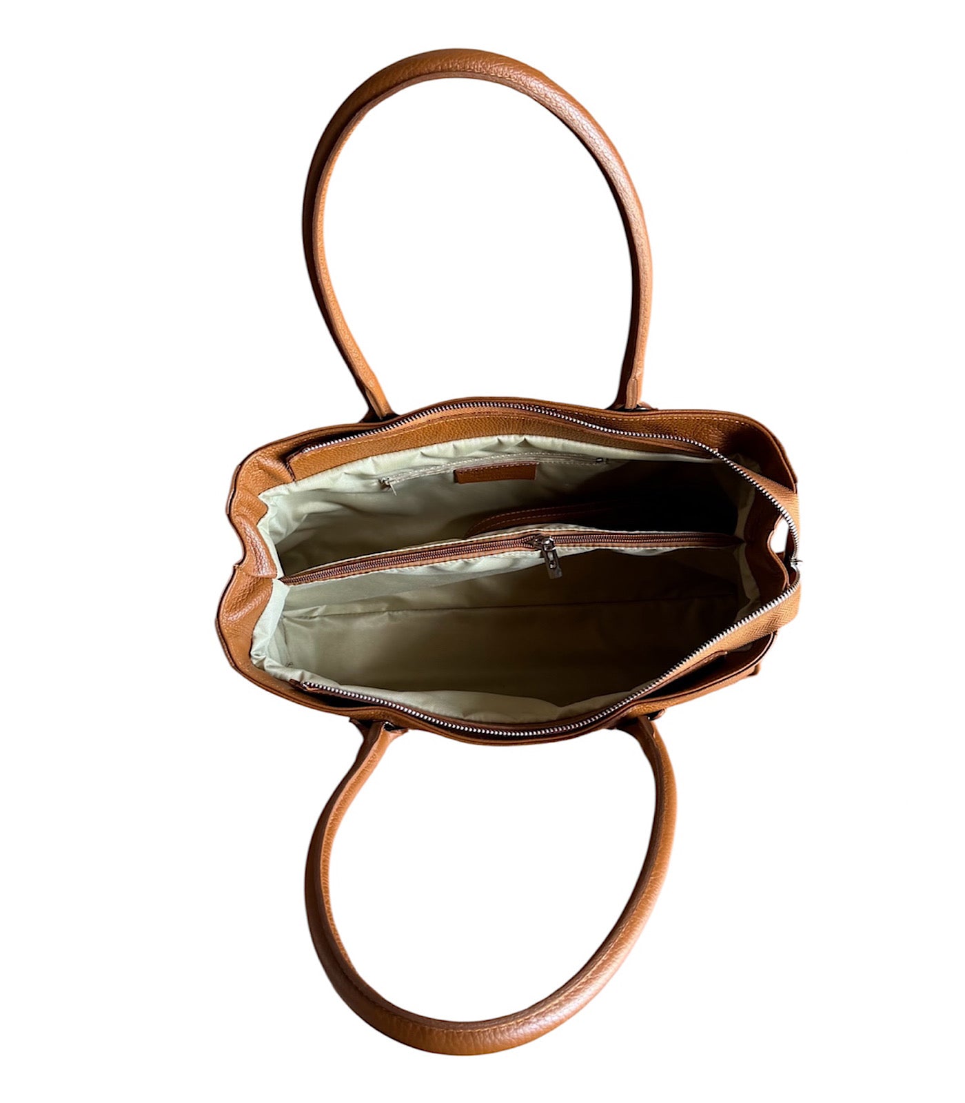Cecilia Leather Bag with Leather Handle