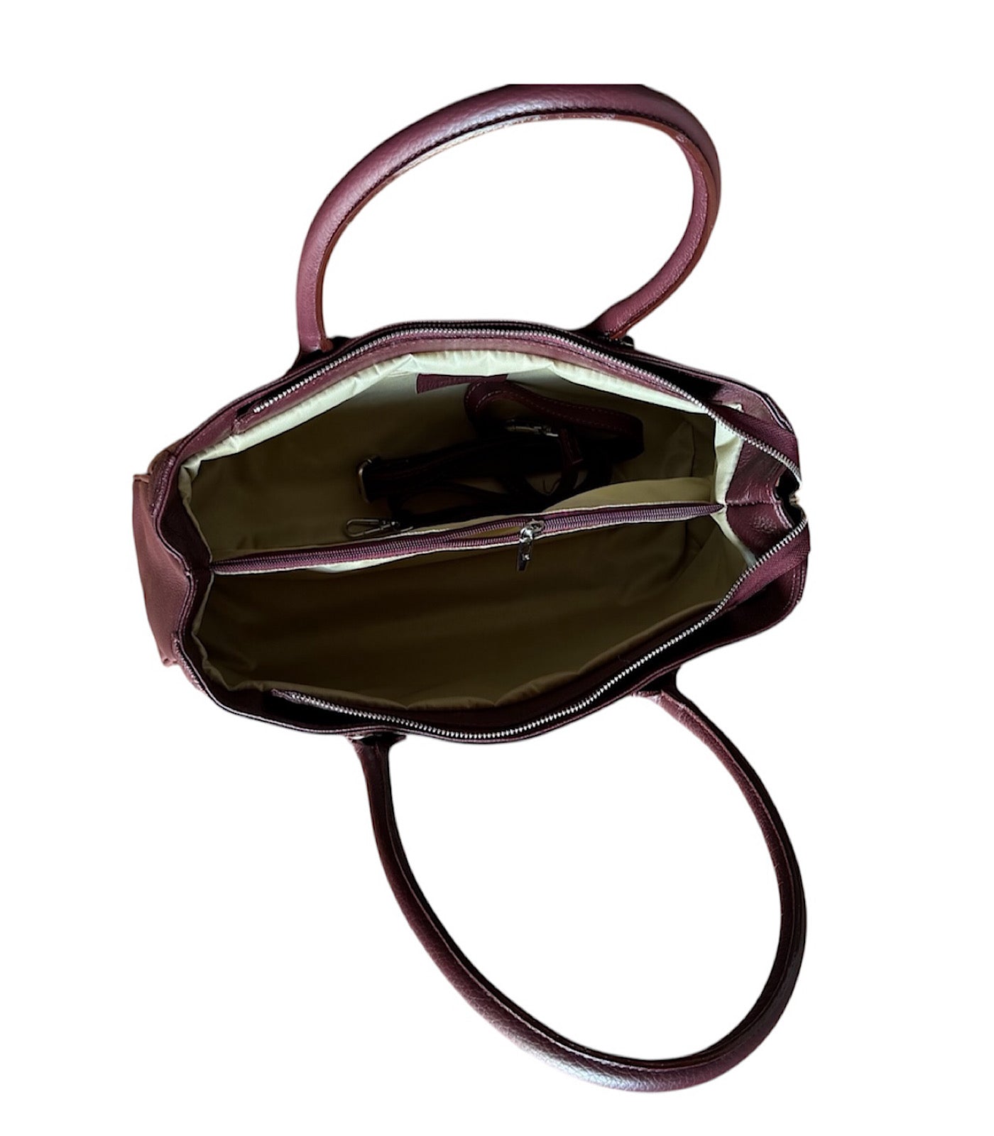 Borsa Cecilia Pelle Col Bordò