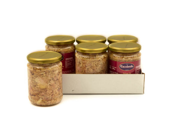 Lot of 6 Bonito Flakes in Olive Oil Escobedo Jar 430g