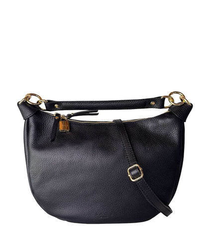 Cru Col Black Genuine Leather