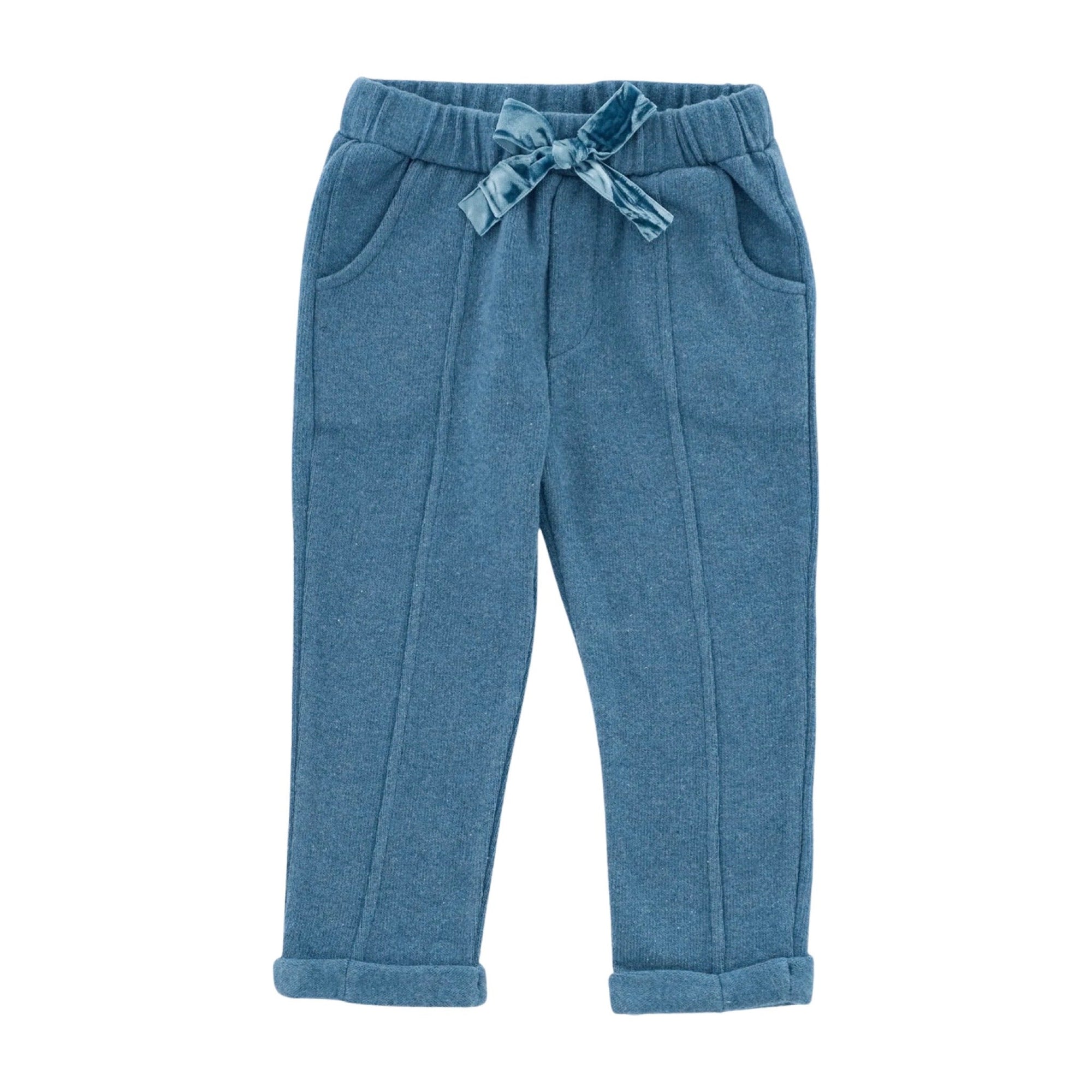 PANTALONE IN CALDO COTONE CON RISVOLTO