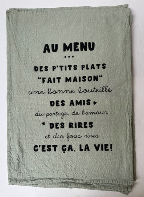 Dish Towels on the Menu