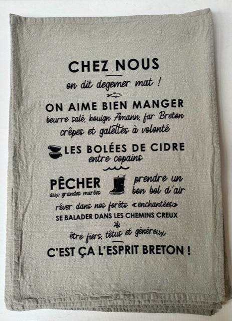 Dishcloth, that's the Breton spirit
