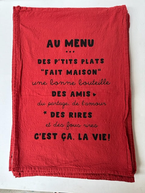Dish Towels on the Menu