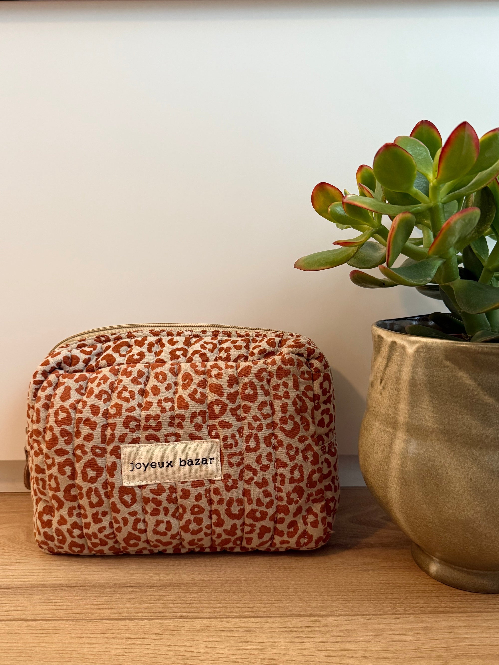 Emilienne Leopard Pouch