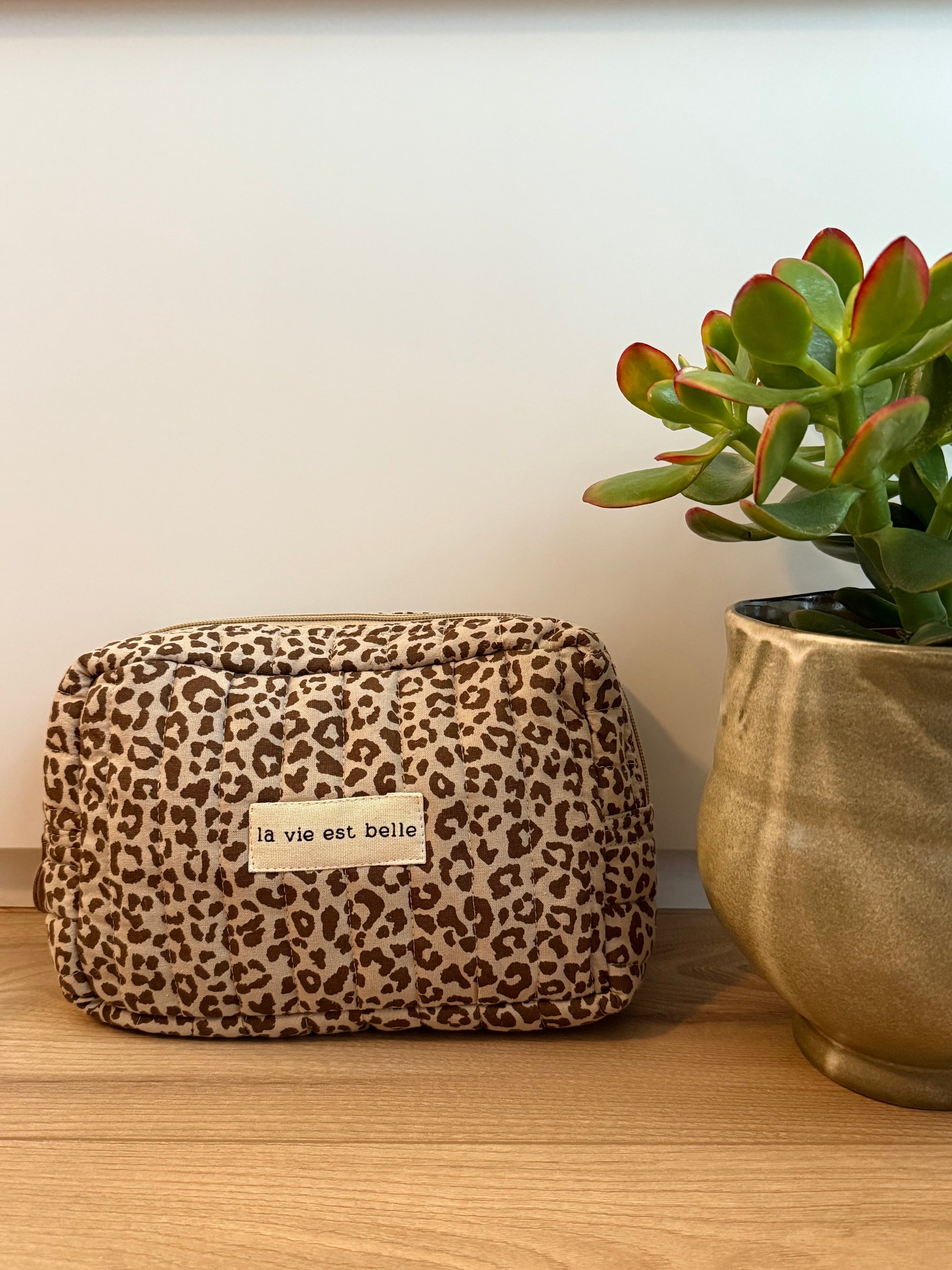 Emilienne Leopard Pouch