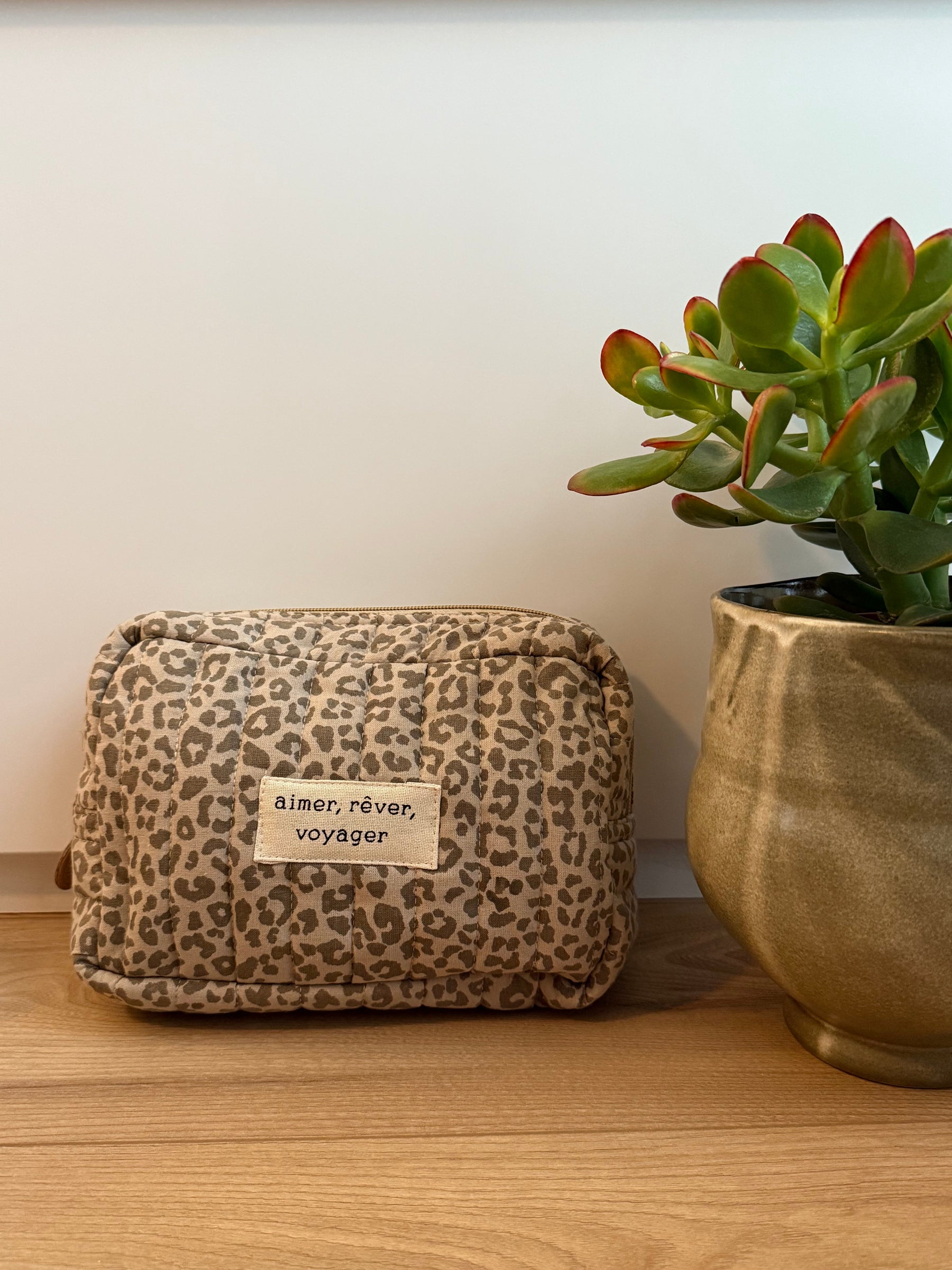 Emilienne Leopard Pouch