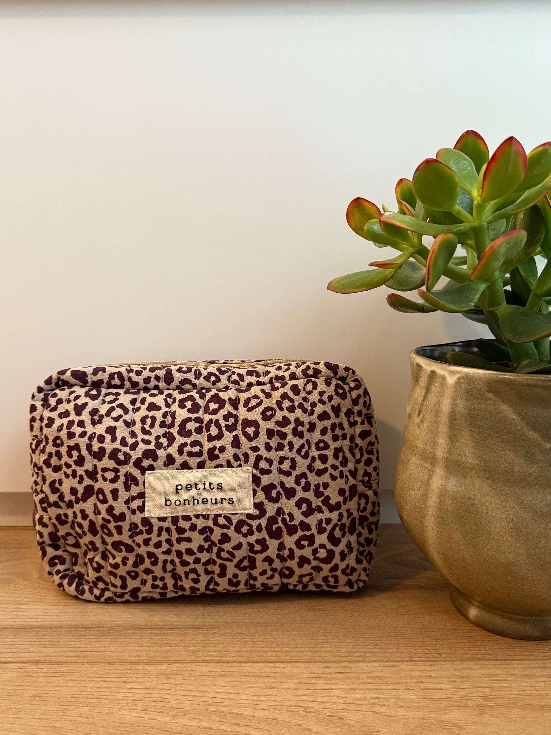Emilienne Leopard Pouch