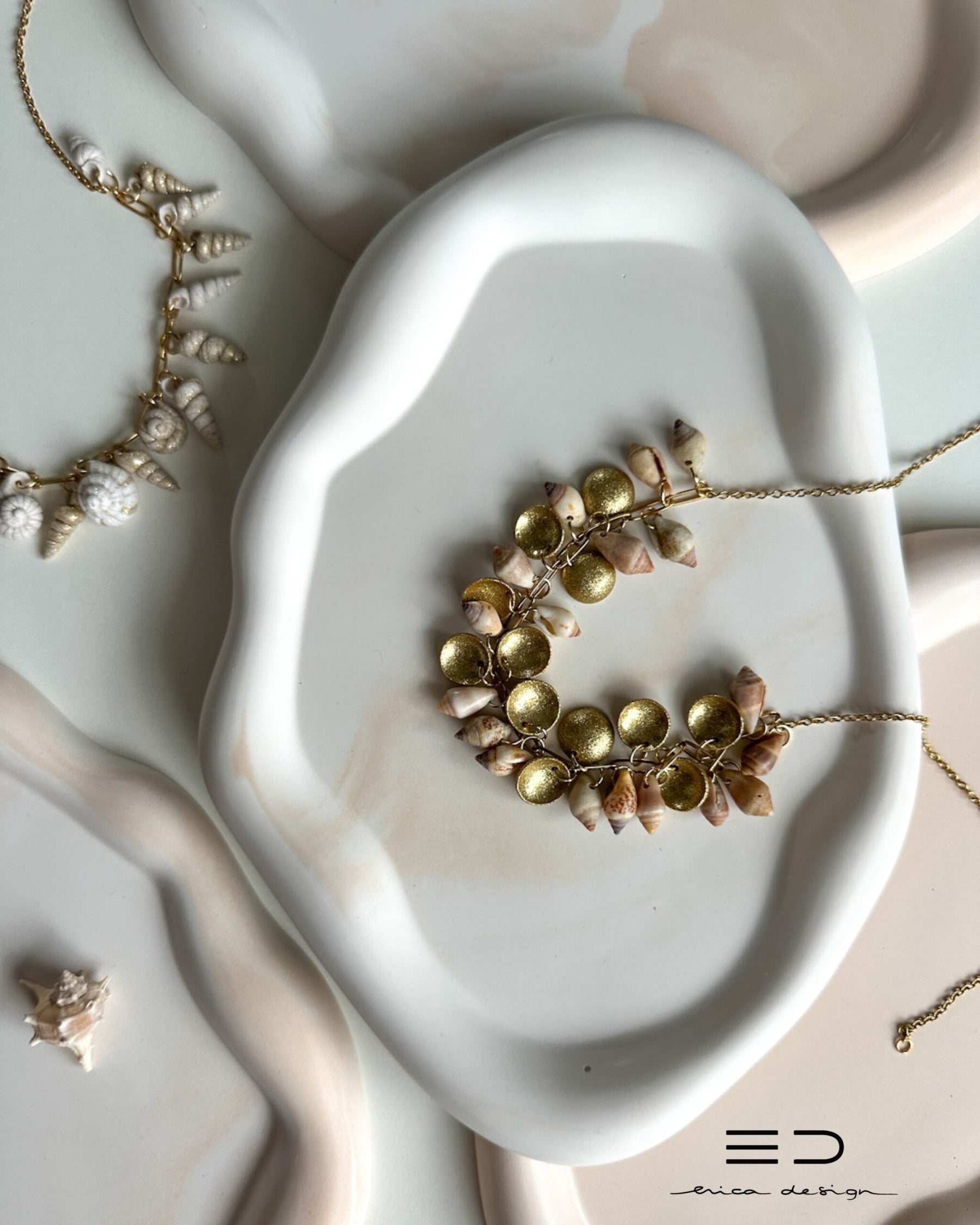 decorative tray (o)val | WHITE BEIGE