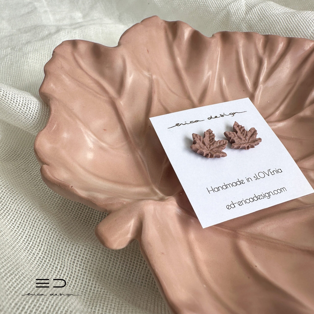 dárková sada | JAVOR | náušnice + dekorativní mísa