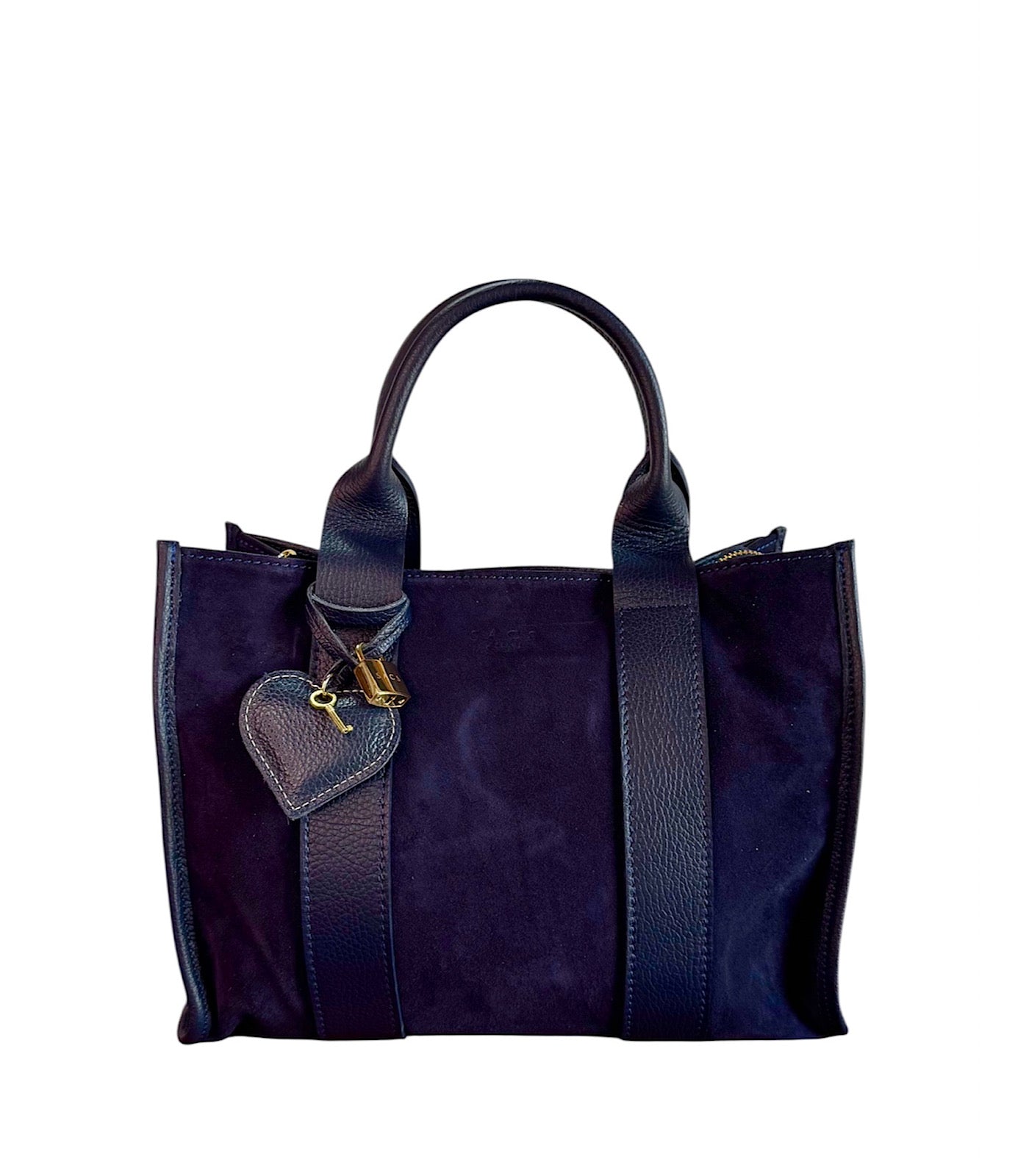 Emporio Totem in Pelle Scamosciata Blu