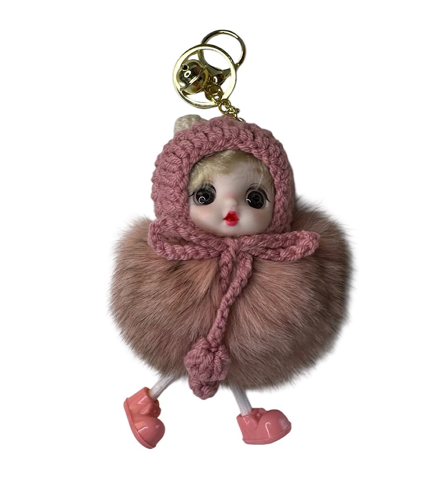 Charm Doll With Antique Pink