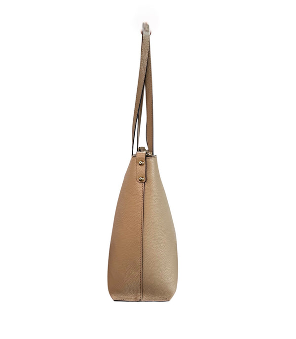 Borsa Shopper Colore Taupe Chiaro