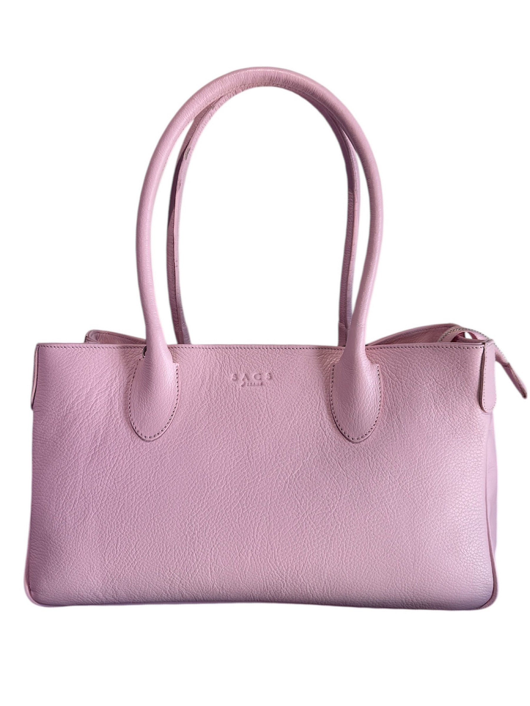 Cecilia Leather Bag Pink Color